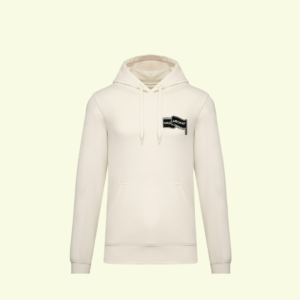 Sweat à capuche en coton BIO beige/noir Vag'abond expéditions