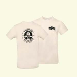 T shirt en coton doux beige/noir Vag'abond expéditions